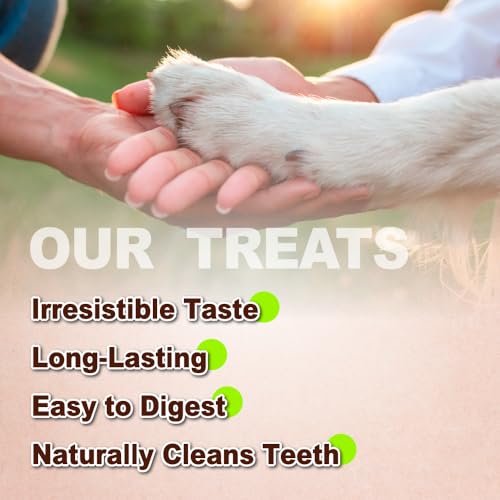 AFreschi Turkey Tendons rawhide-free display communicates safe, grain-free chewing option.