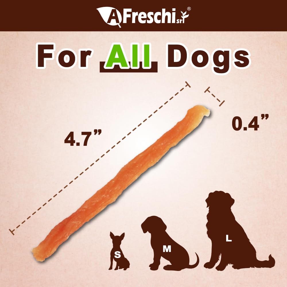 AFreschi turkey tendons training reward image demonstrates high-value chew for classes and parks.