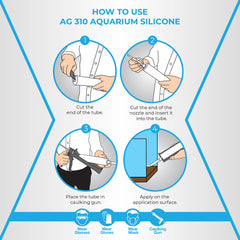 AG Adhesive Guru aquarium sealant application seam on glass tank for strong joints