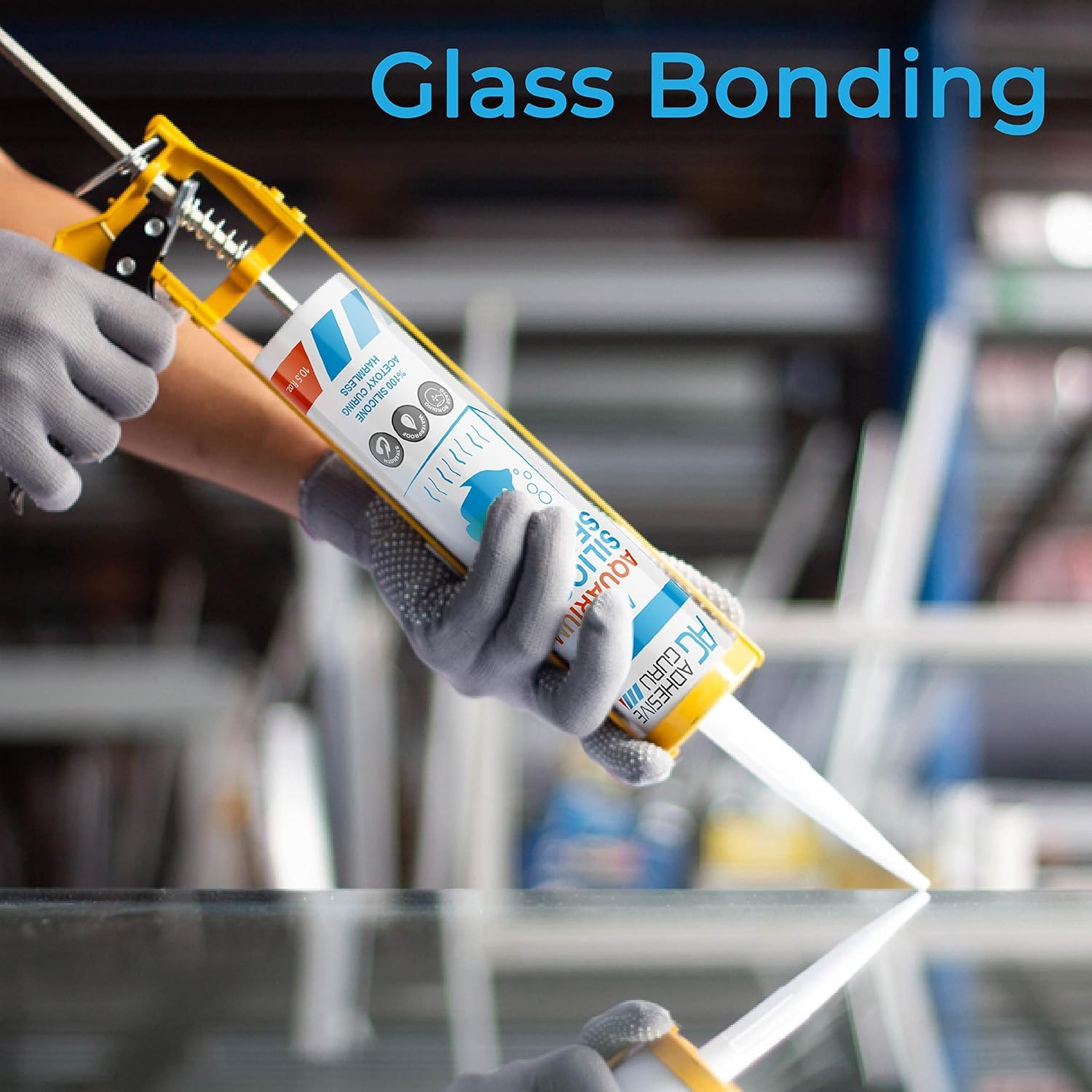 AG Adhesive Guru aquarium sealant fast-drying highlights quick touch-dry surface performance.