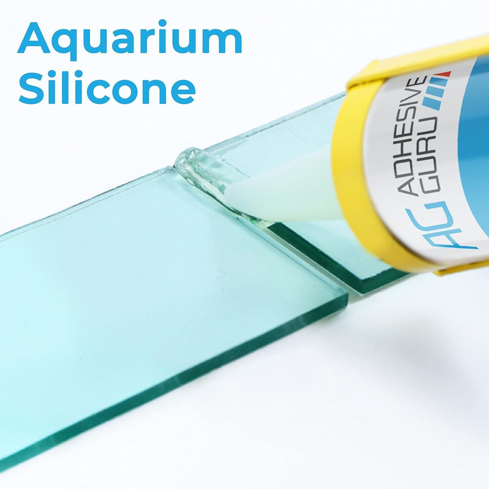 AG Adhesive Guru aquarium sealant fish-safe emphasizes non-toxic, additive-free formula for safe aquariums.