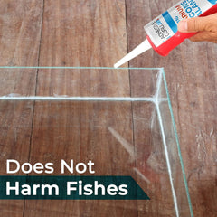 AG Adhesive Guru aquarium sealant transparent wet-seam demonstrates leak-proof bonding and durable seams.
