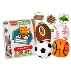 Agape catnip-silvervine filled toys front view for enrichment and interactive play