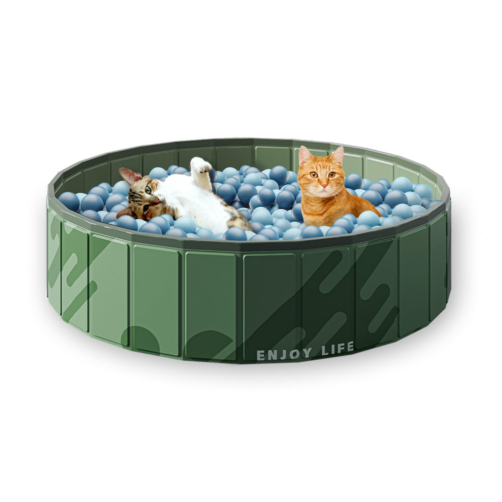 AGGER Cat Ball Pit assembly-ready setup with reinforced frame for active play