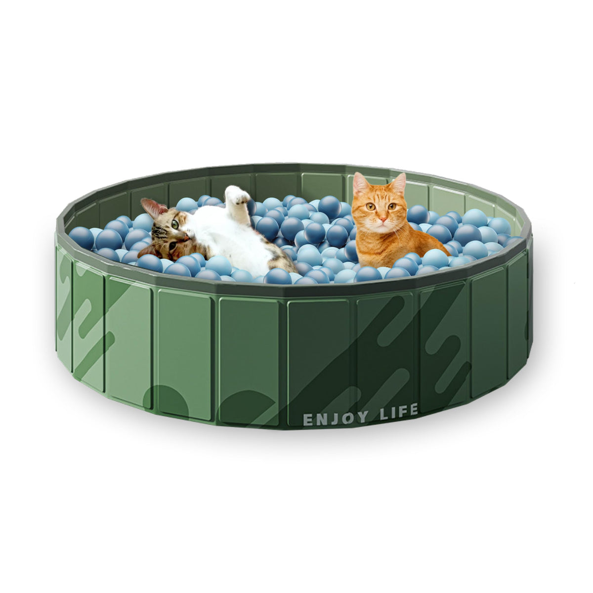 AGGER Cat Ball Pit assembly-ready setup with reinforced frame for active play