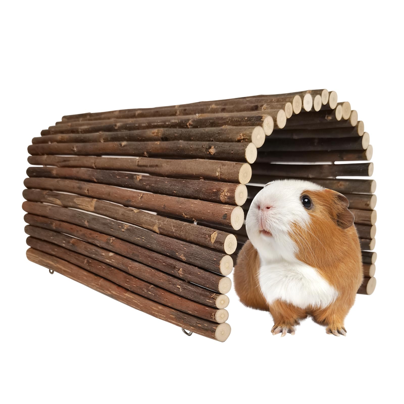AGGQQA Guinea Pig Hideout collapsible design offers versatile play structures for small pets.