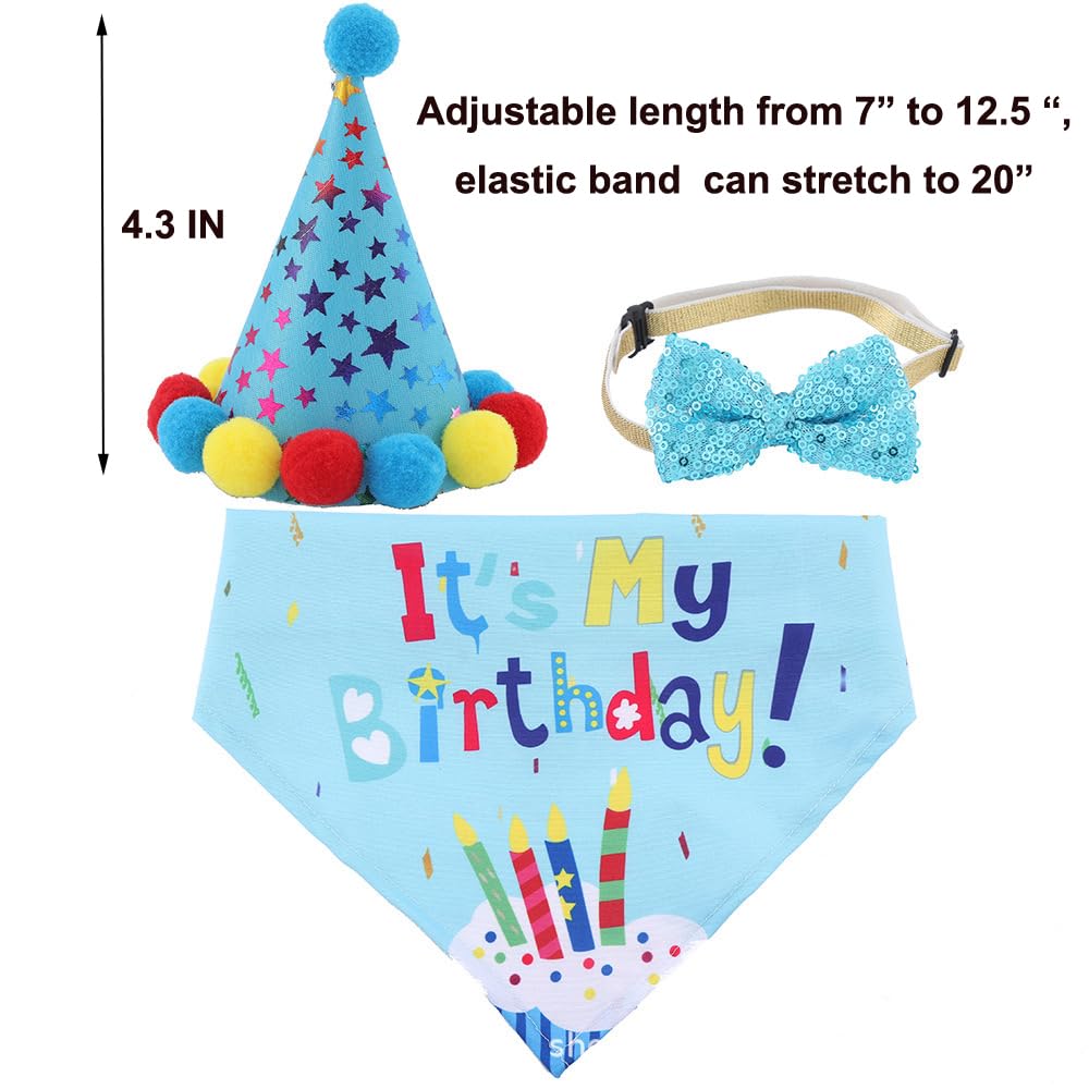 Agirlvct dog party outfit blue ideal for daily wear or events.