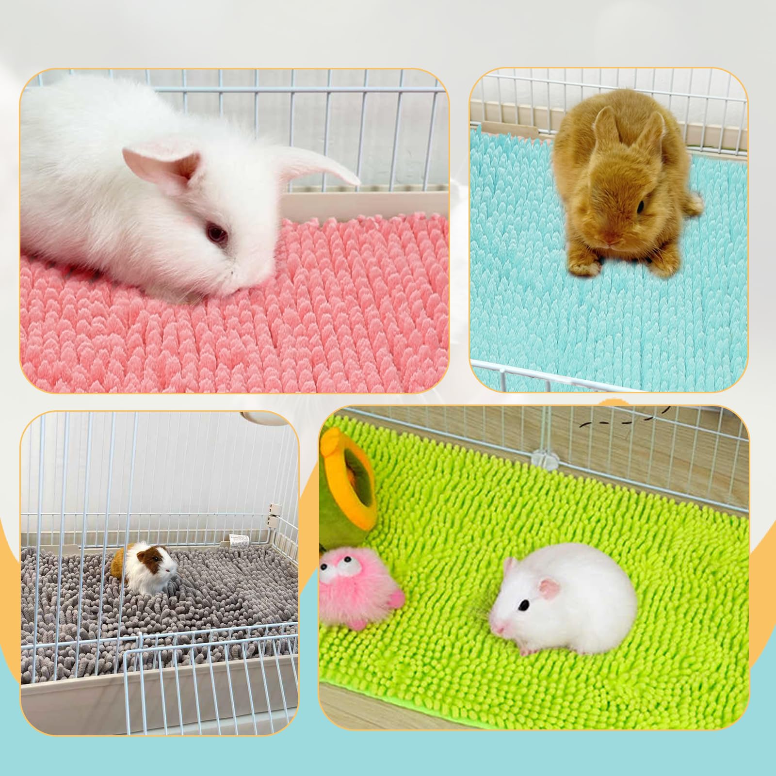 Agolctry absorbent layer helps keep a dry, hygienic living area.