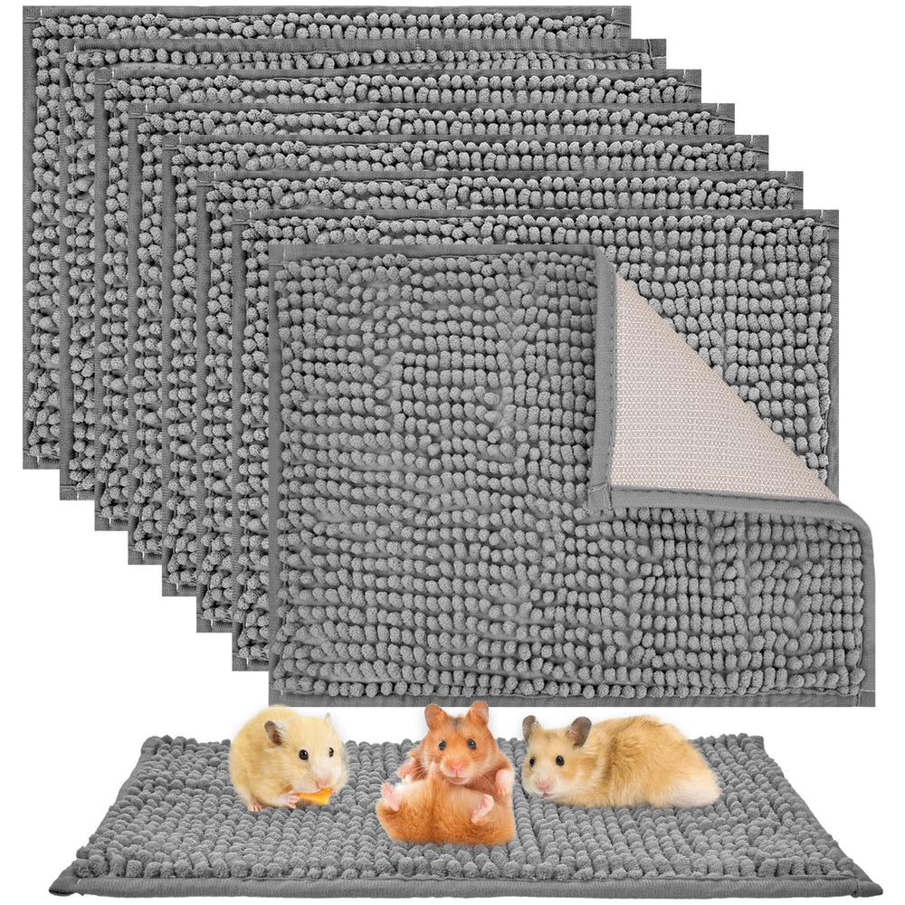 Agolctry guinea pig liner 8-pack 16x12 gray fabric keeps cages clean and comfy.
