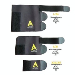 AGON dog brace material photo displays soft neoprene and durable nylon for comfort.