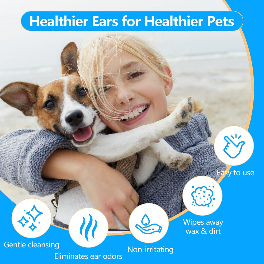 AGOODTO Dog Ear Finger Wipes multi-pack display for multiple cleaning sessions.