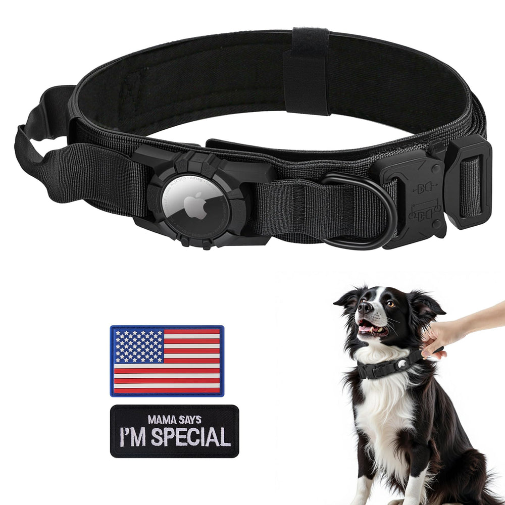 AGPETS Quick-release metal clasp enables emergency release for safety.