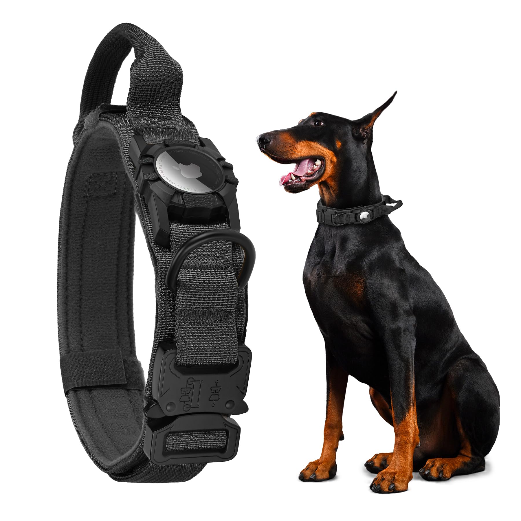 AGPETS Soft padded inner fabric collar protects fur during long sessions.