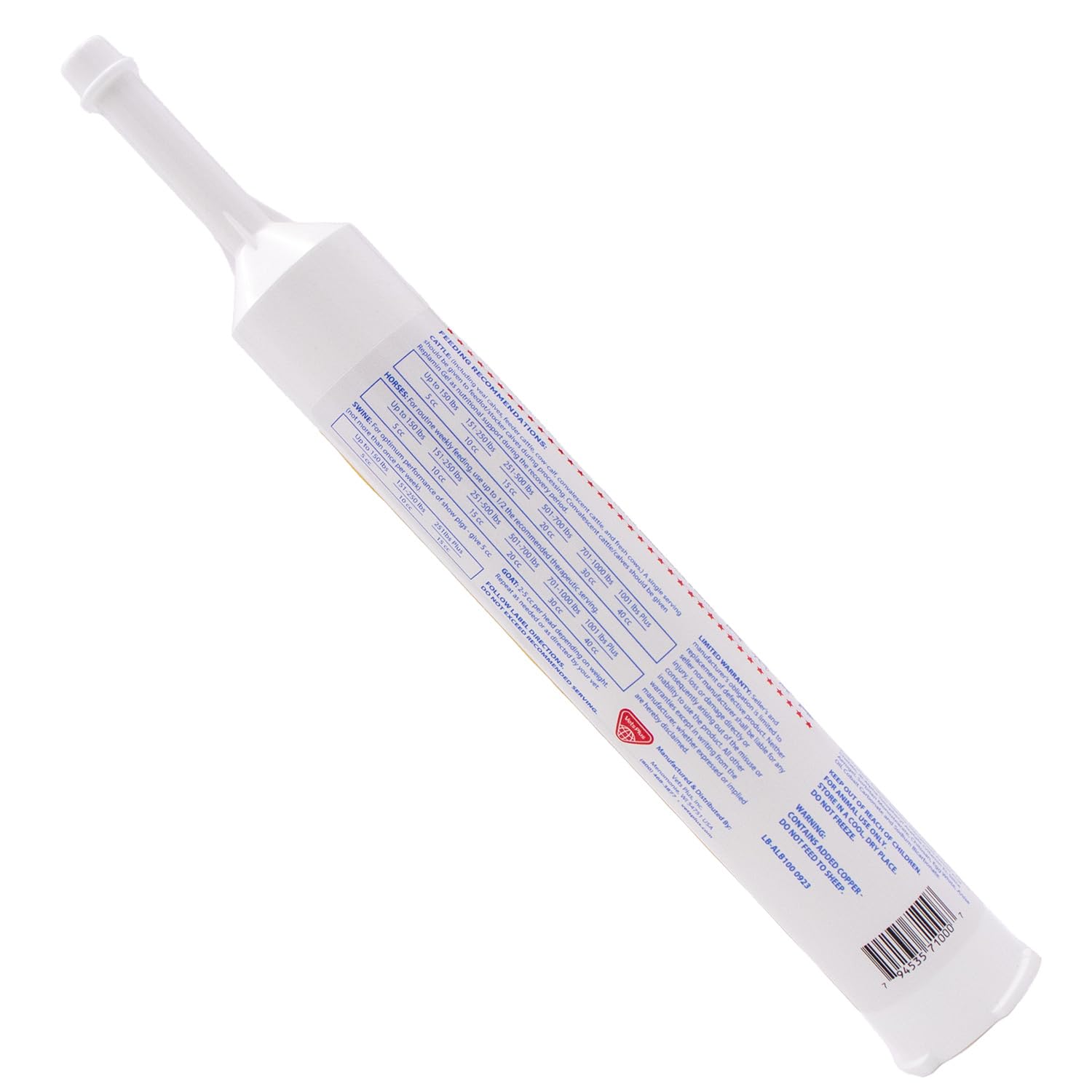 AGRI LABS LTD Replamin Gel Plus 300cc packaging shown for convenient on-farm use.