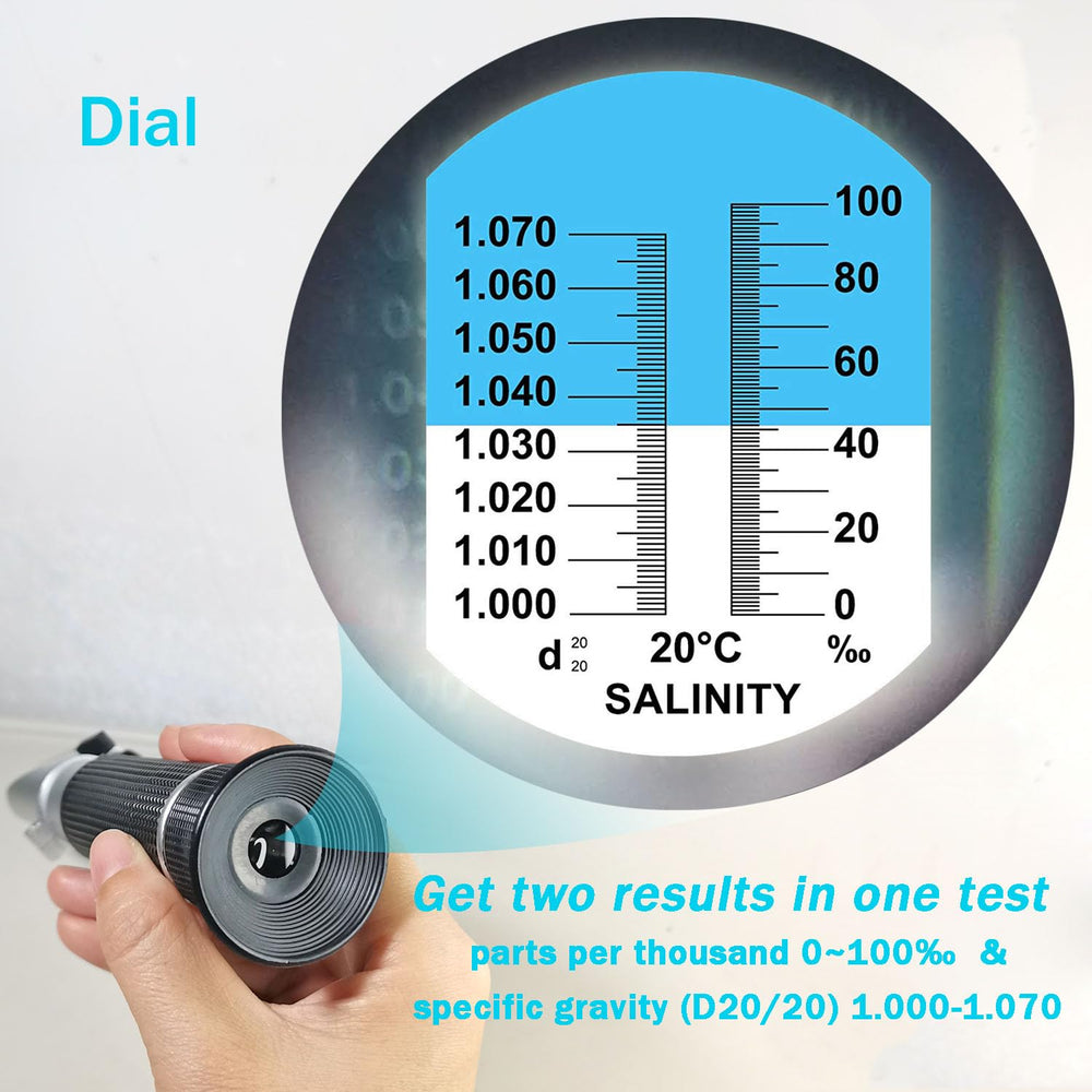 Agriculture Solutions salinity refractometer with automatic temperature compensation for stable readings.