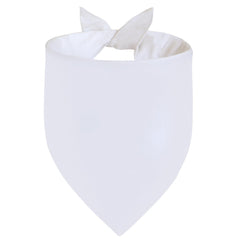 Agroon blank bandana white xlarge on puppy, perfect for DIY customization and photo props.