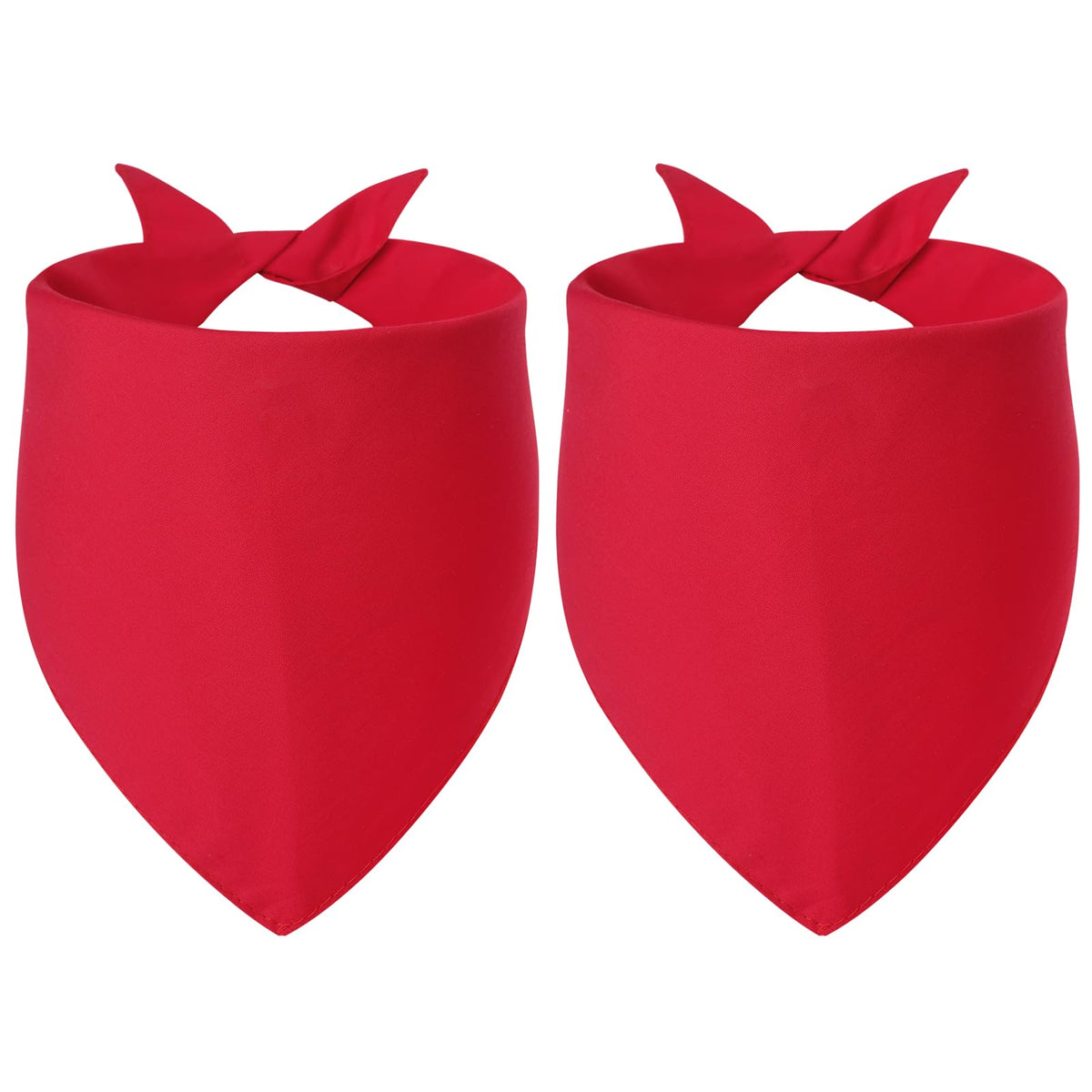 Agroon blank dog bandanas red 2pcs for DIY patterns and stylish daily wear