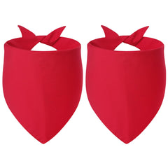 Agroon blank dog bandanas red 2pcs for DIY patterns and stylish daily wear