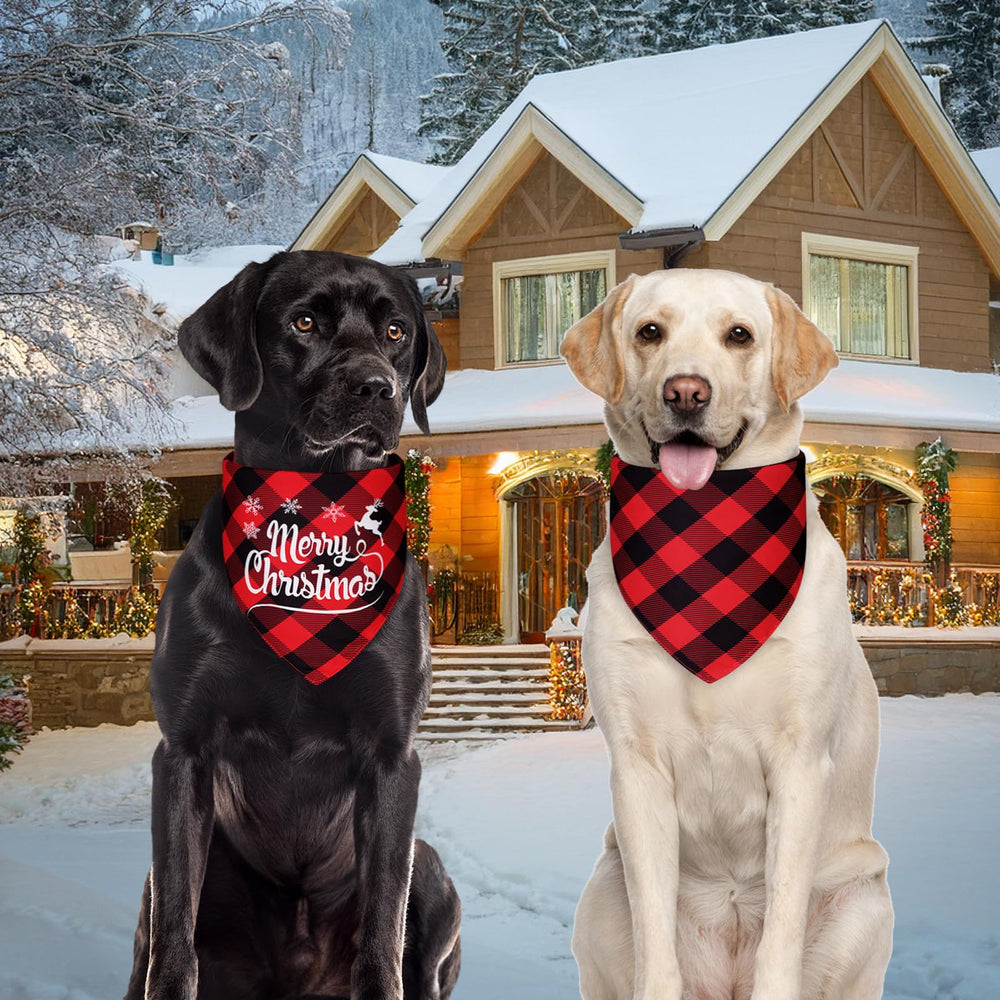 Agroon Christmas dog bandana large 18x25 neck fit suitable for medium breeds.