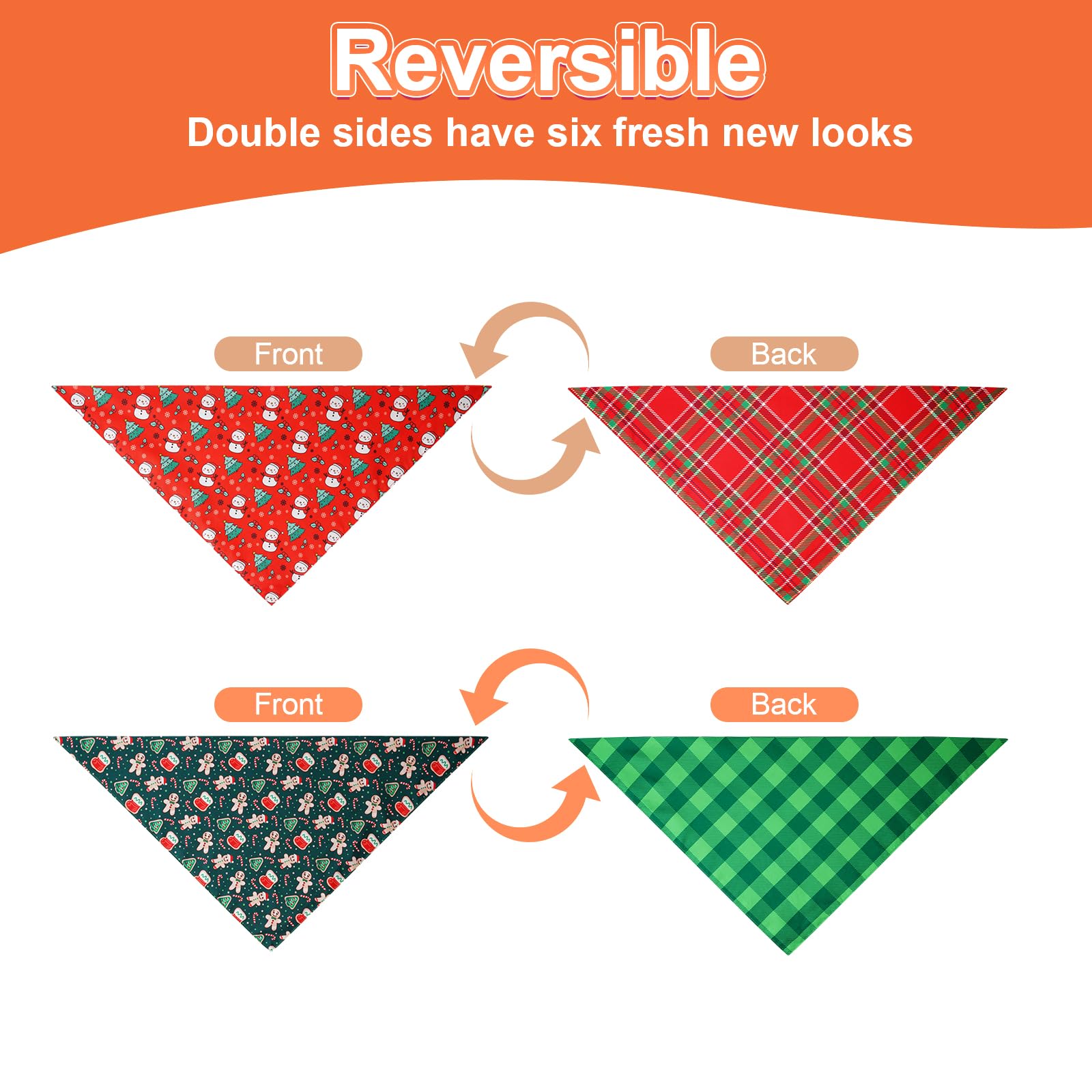 Agroon Christmas dog bandana large worn provides comfortable coverage for mid-sized dogs.