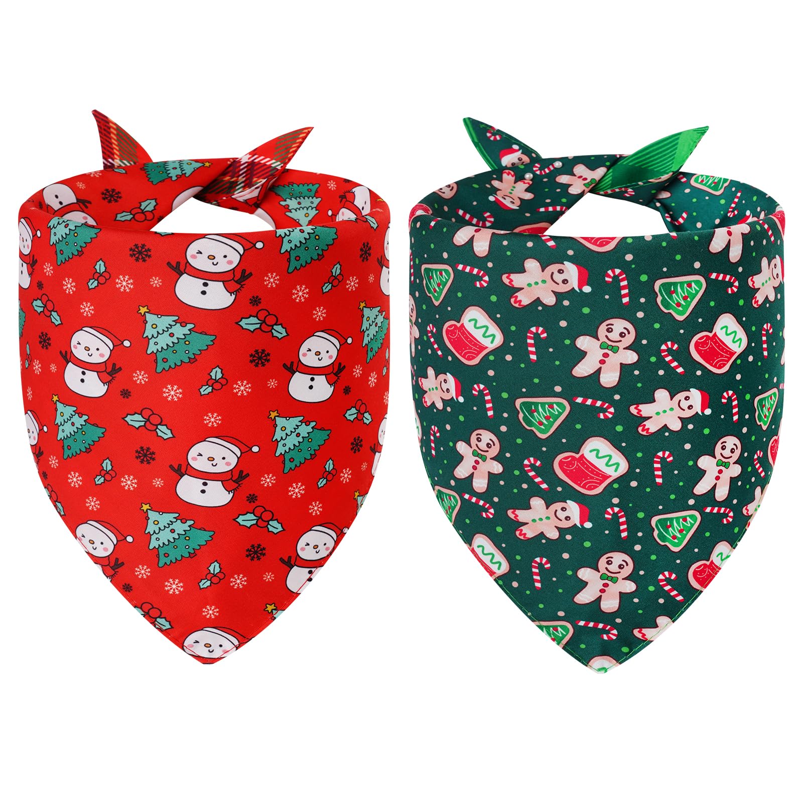 Agroon Christmas dog bandana small front-view for festive holiday style.