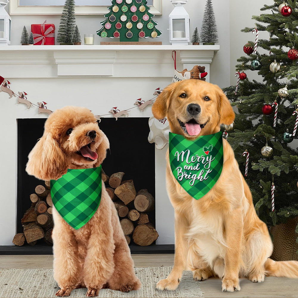 Agroon Christmas dog bandana xlarge 21x30 neck fit provides roomy comfort.