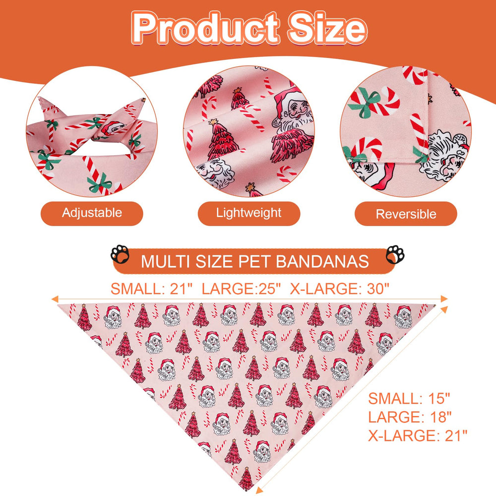 Agroon Christmas dog bandanas pattern3 adds vibrant colors for holiday outfits.