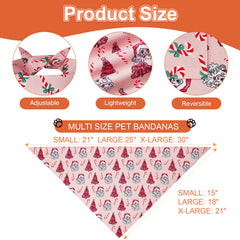 Agroon Christmas dog bandanas pattern3 adds vibrant colors for holiday outfits.