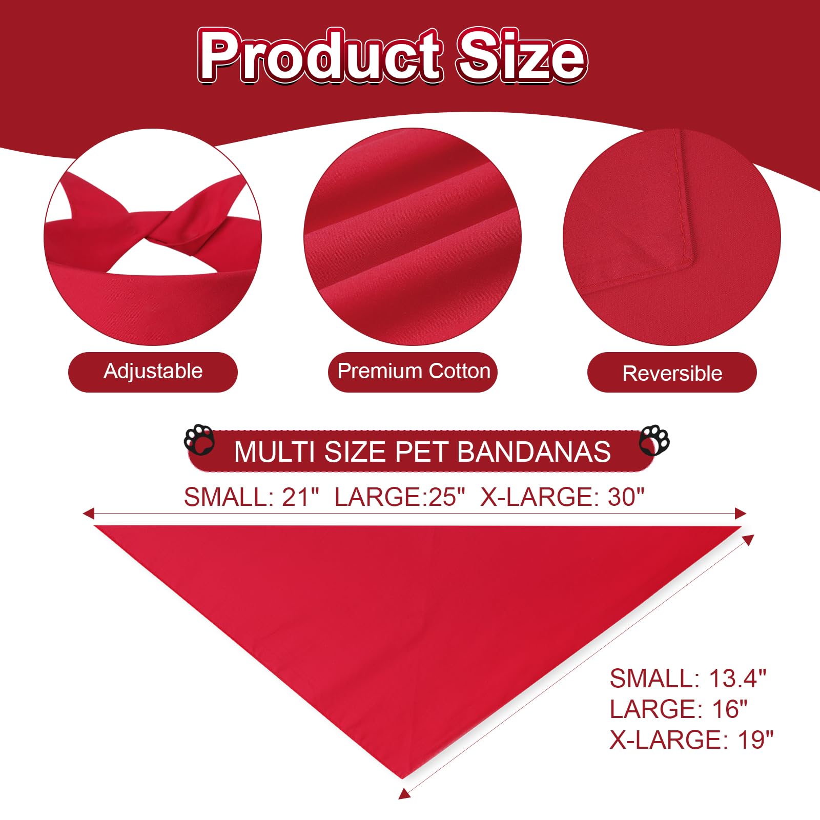 Agroon DIY solid cotton bandana texture close-up supports customization
