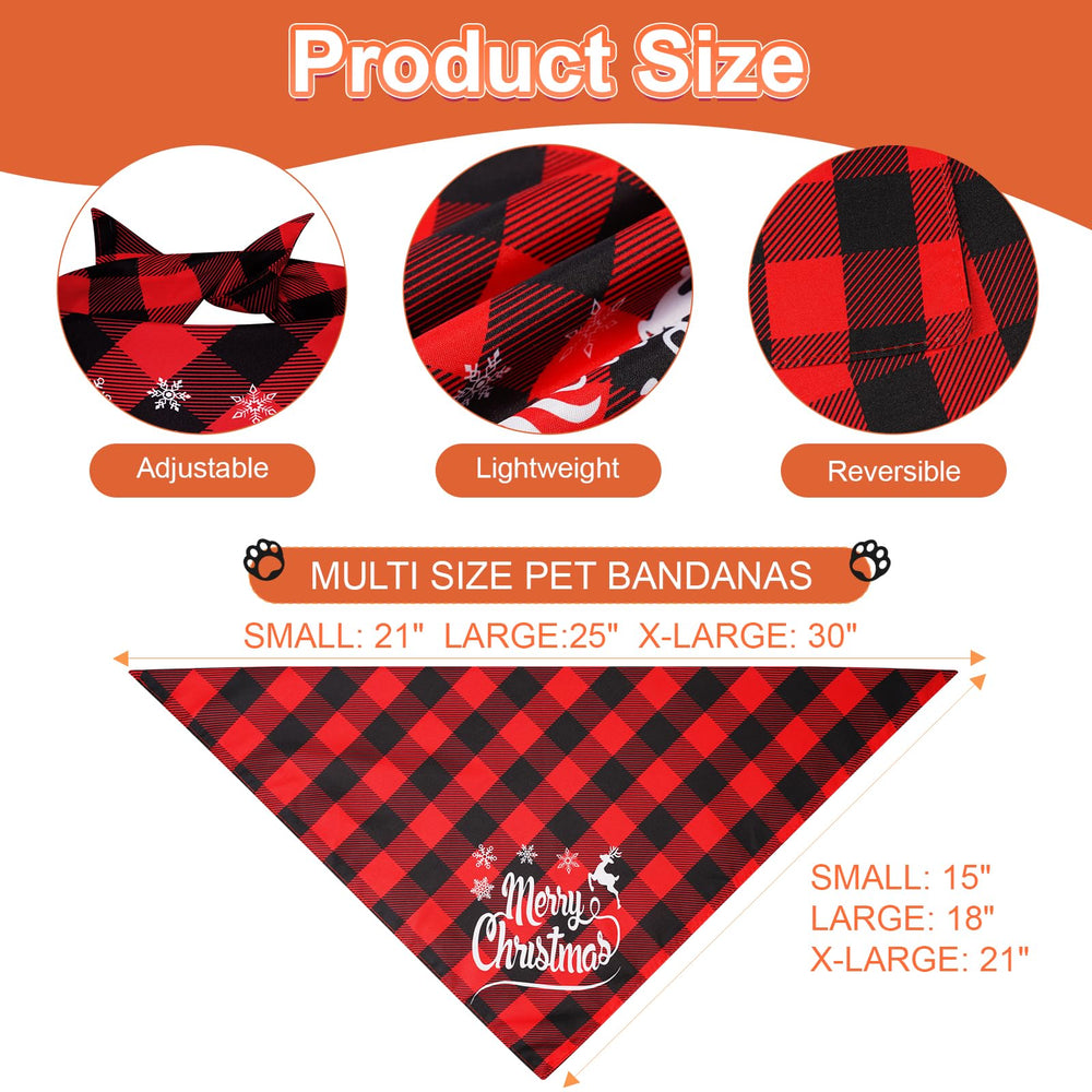 Agroon dog bandana 15x21 front fits small pets up to 14in for snug wear