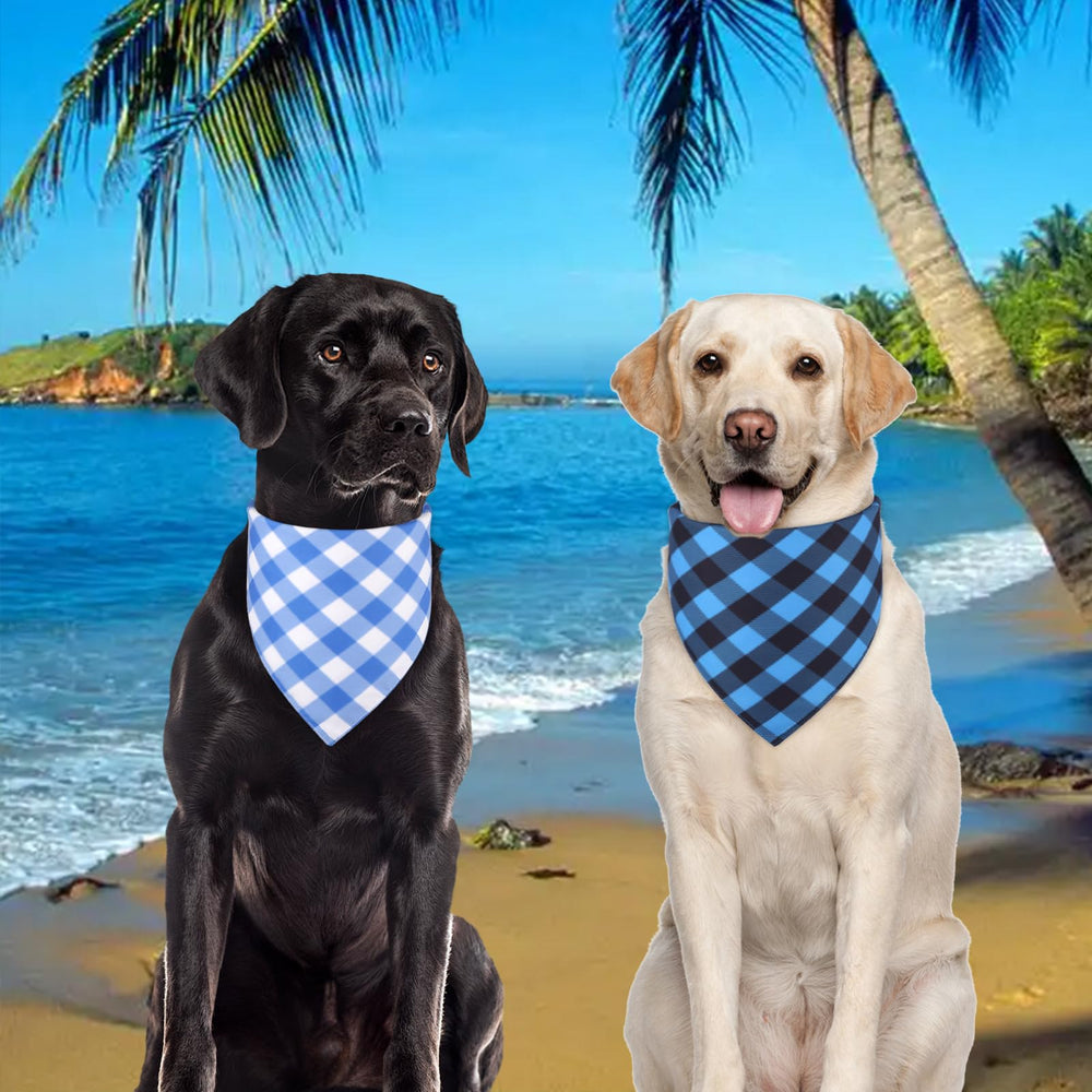 Agroon durable polyester dog bandana closeup highlights sturdy fabric.