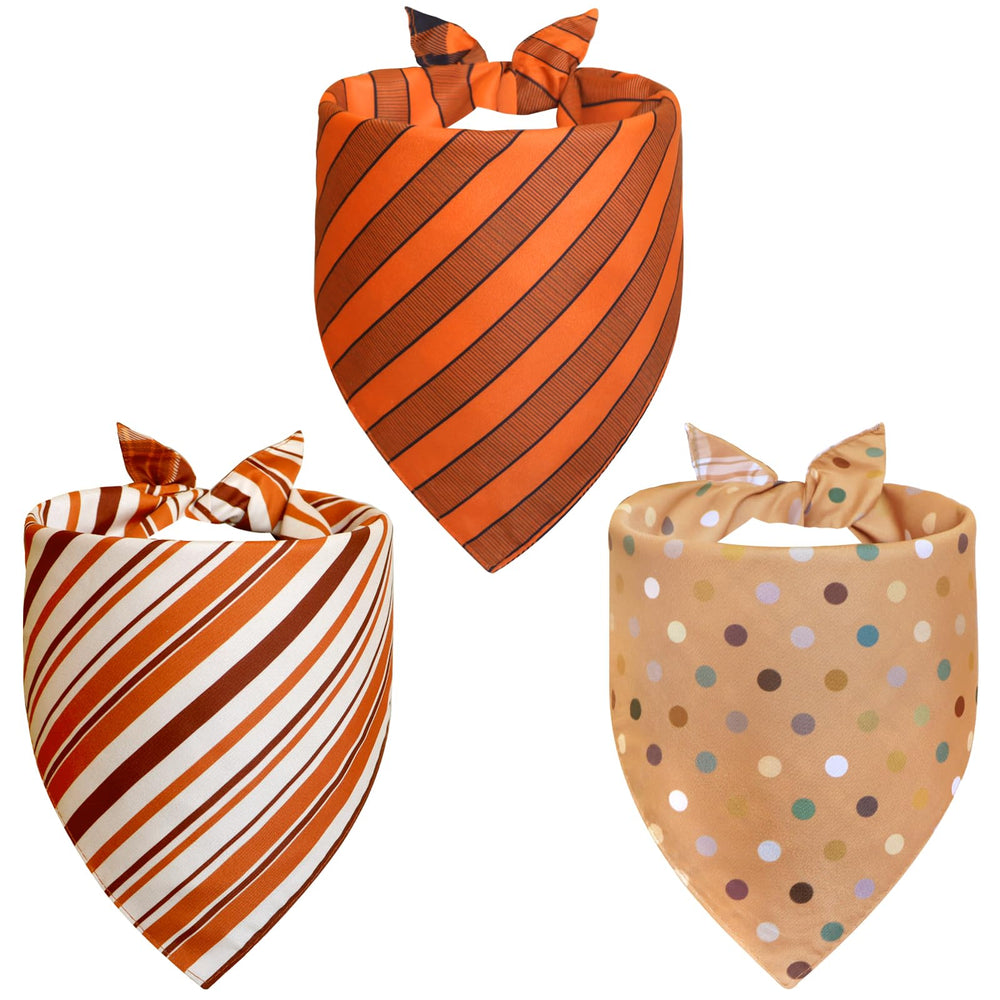 Agroon dog bandana plaid stripe reversible design offers two styles in one accessory.