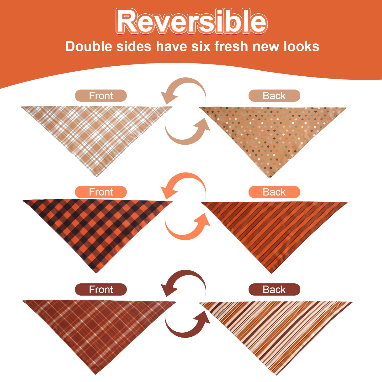 Agroon washable polyester bandanas stay colorful after washing for repeated use.