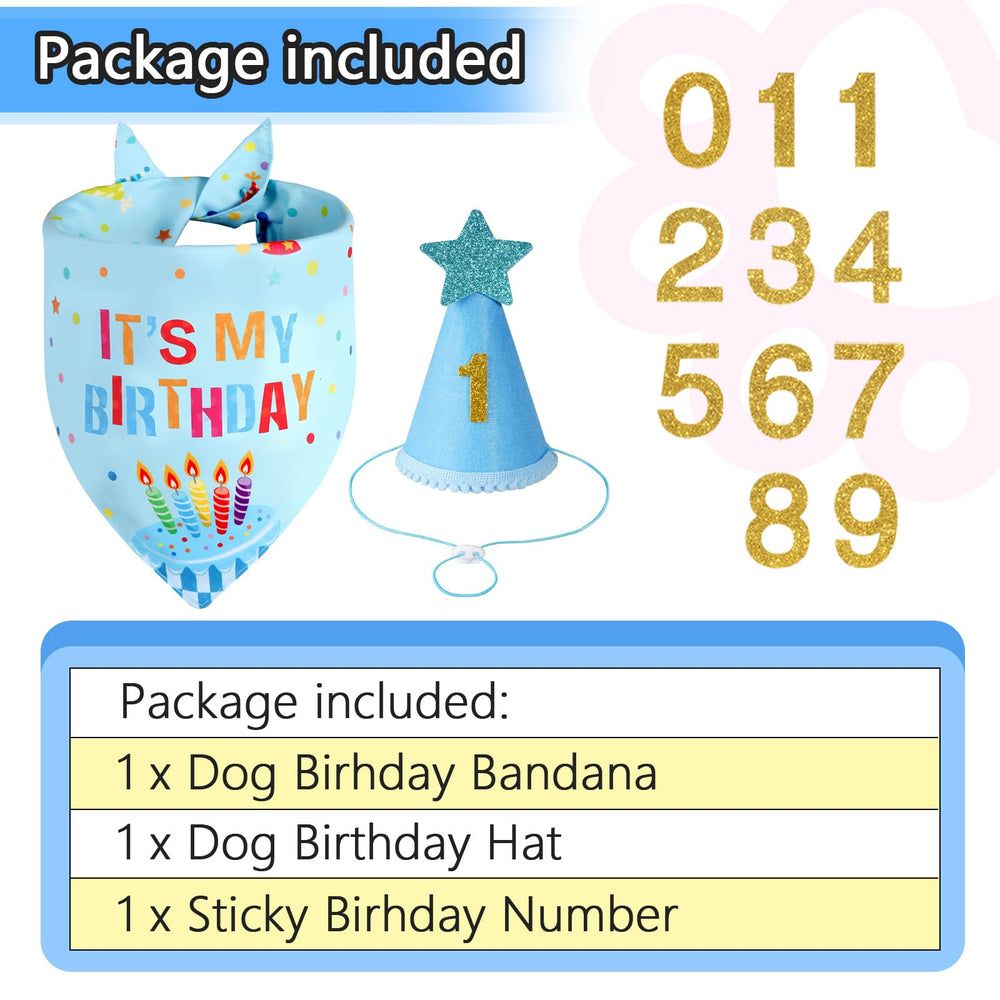 Agroon double-sided birthday bandana offers two looks for photo-friendly celebrations.