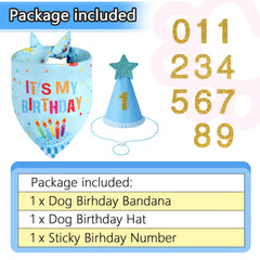 Agroon double-sided birthday bandana offers two looks for photo-friendly celebrations.