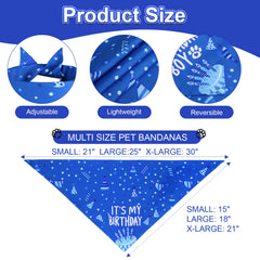 Agroon dog birthday bandana prints Birthday Boy for cute party looks