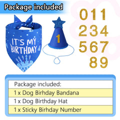 Agroon dog birthday bandana text side its my birthday for themed photos