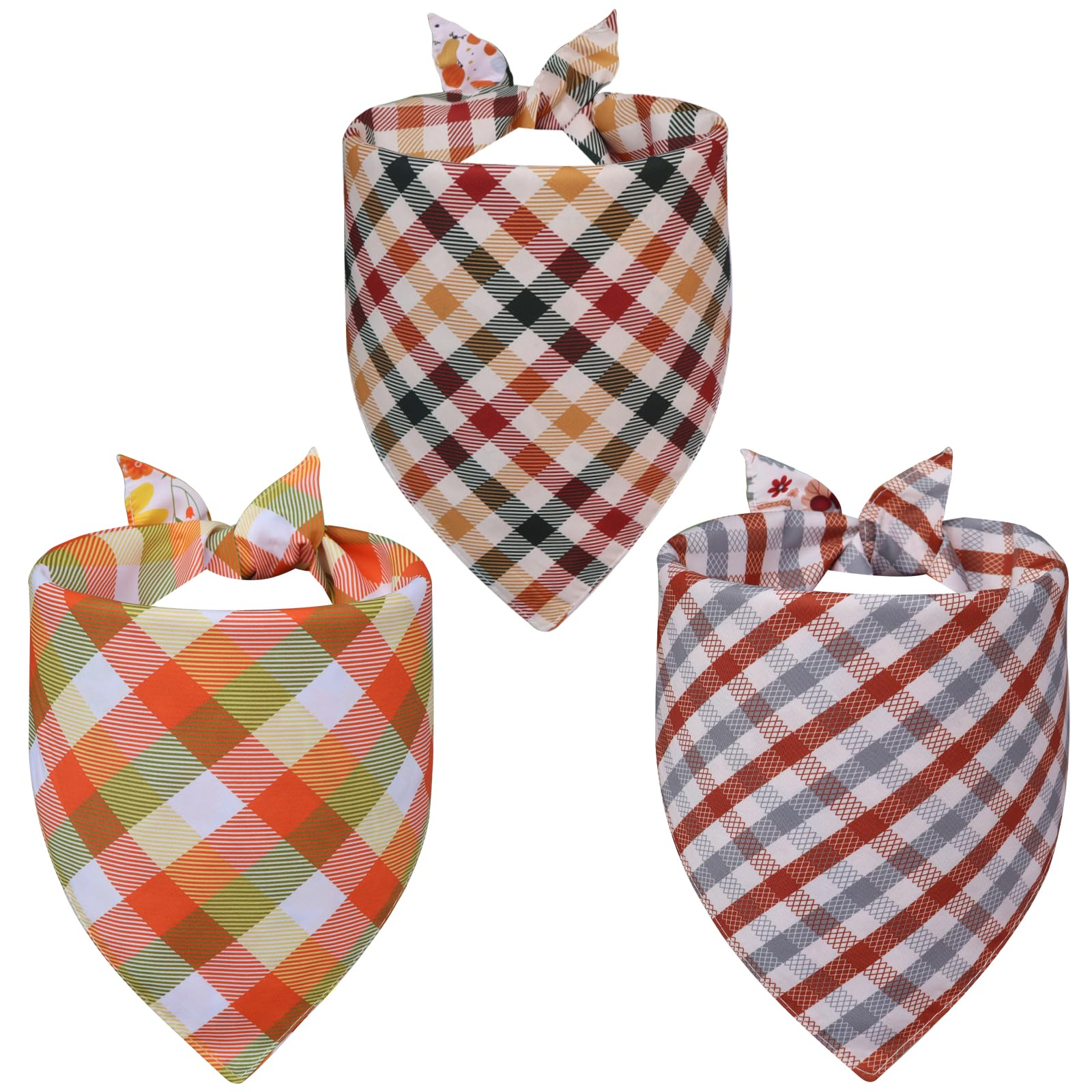 Agroon reversible bandana shows plaid and autumn motifs for versatile looks