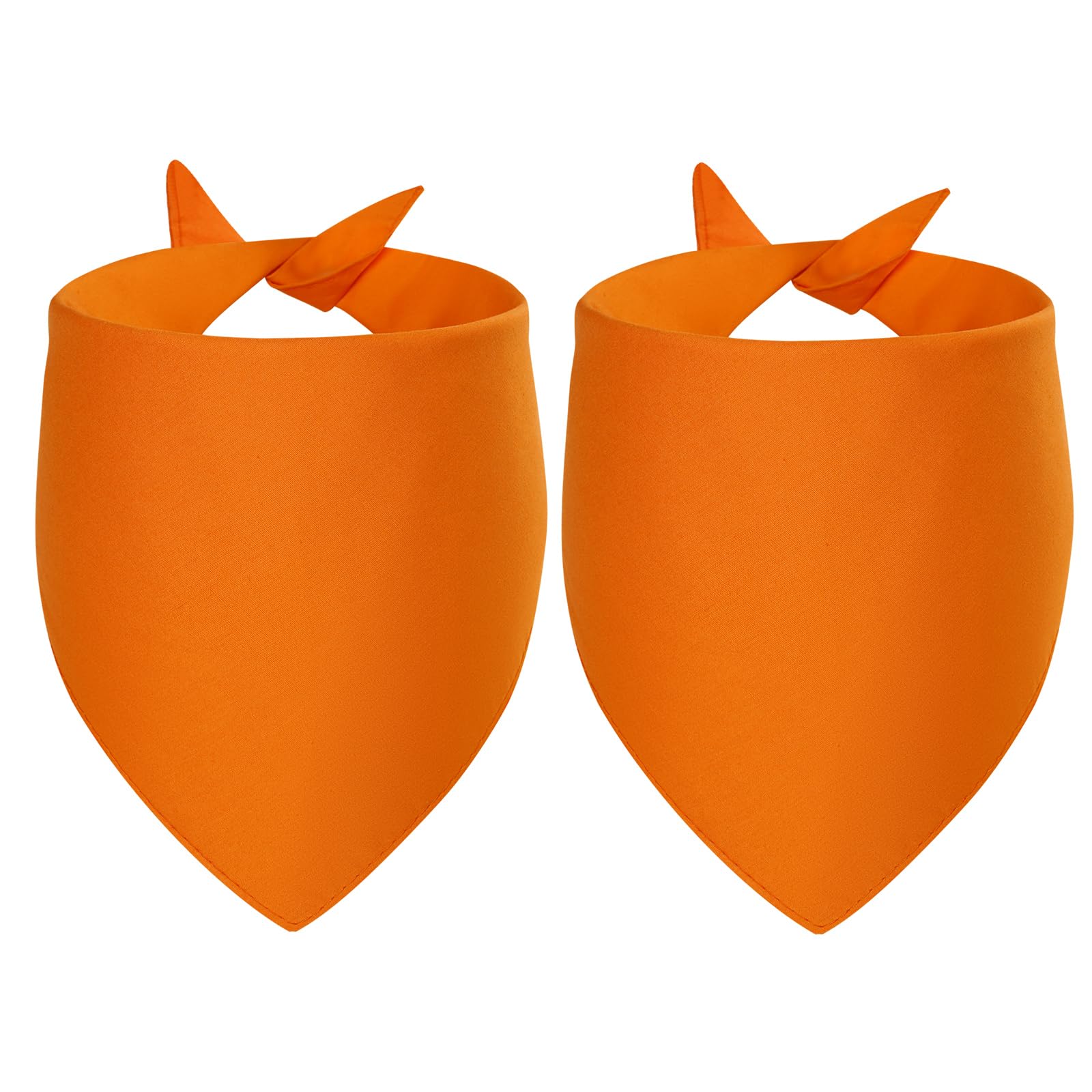 Agroon orange blank bandana front view ready for DIY customization and gifting.