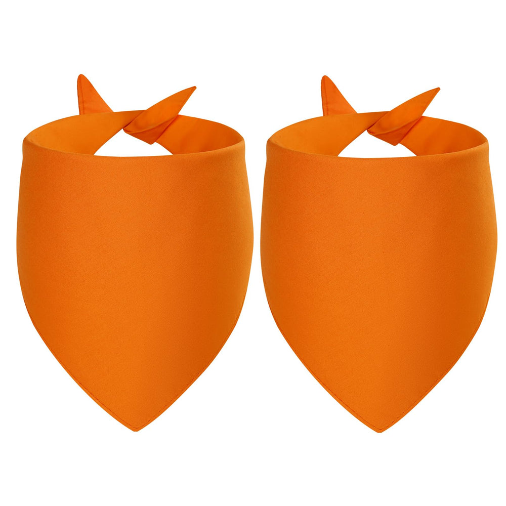 Agroon orange blank bandana front view ready for DIY customization and gifting.