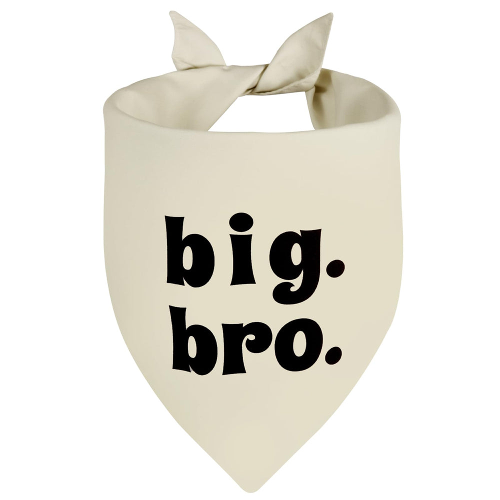 Agroon beige dog bandana showing pregnancy announcement messaging for a photo moment