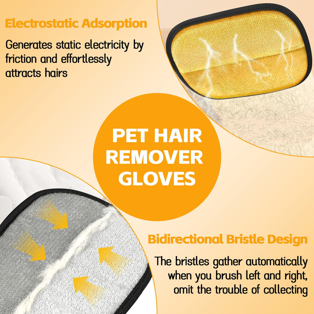 Agthyuve gloves cleaning clothing to remove lint and hair