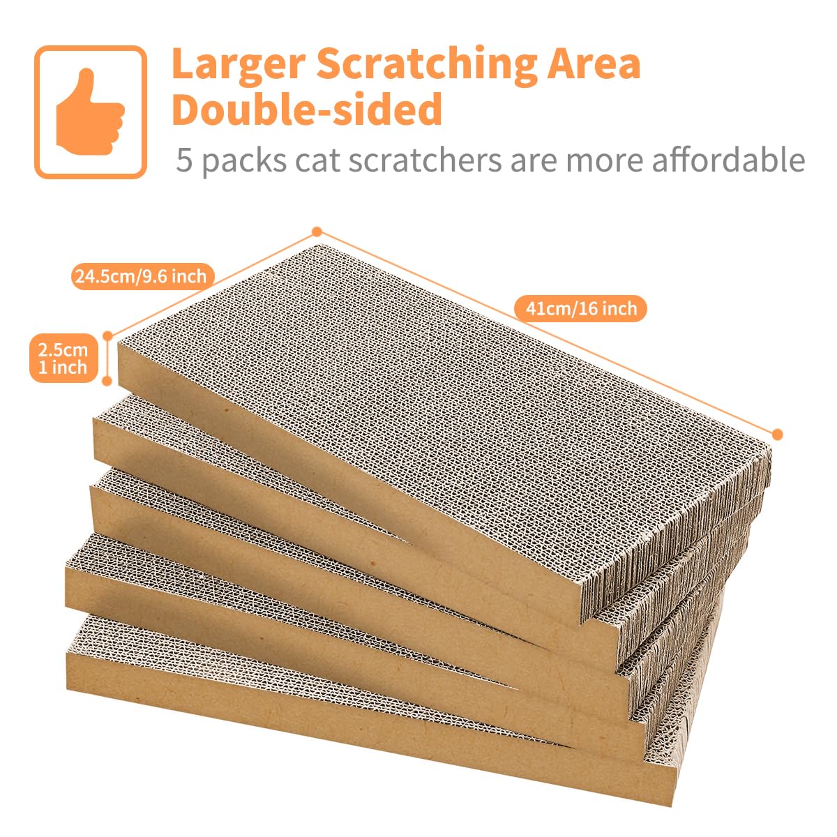 Close-up of AGYM corrugated cardboard scratcher texture loved by cats