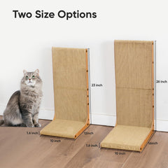 AGYM Cat Scratcher indoor use shows cat stretching and play.