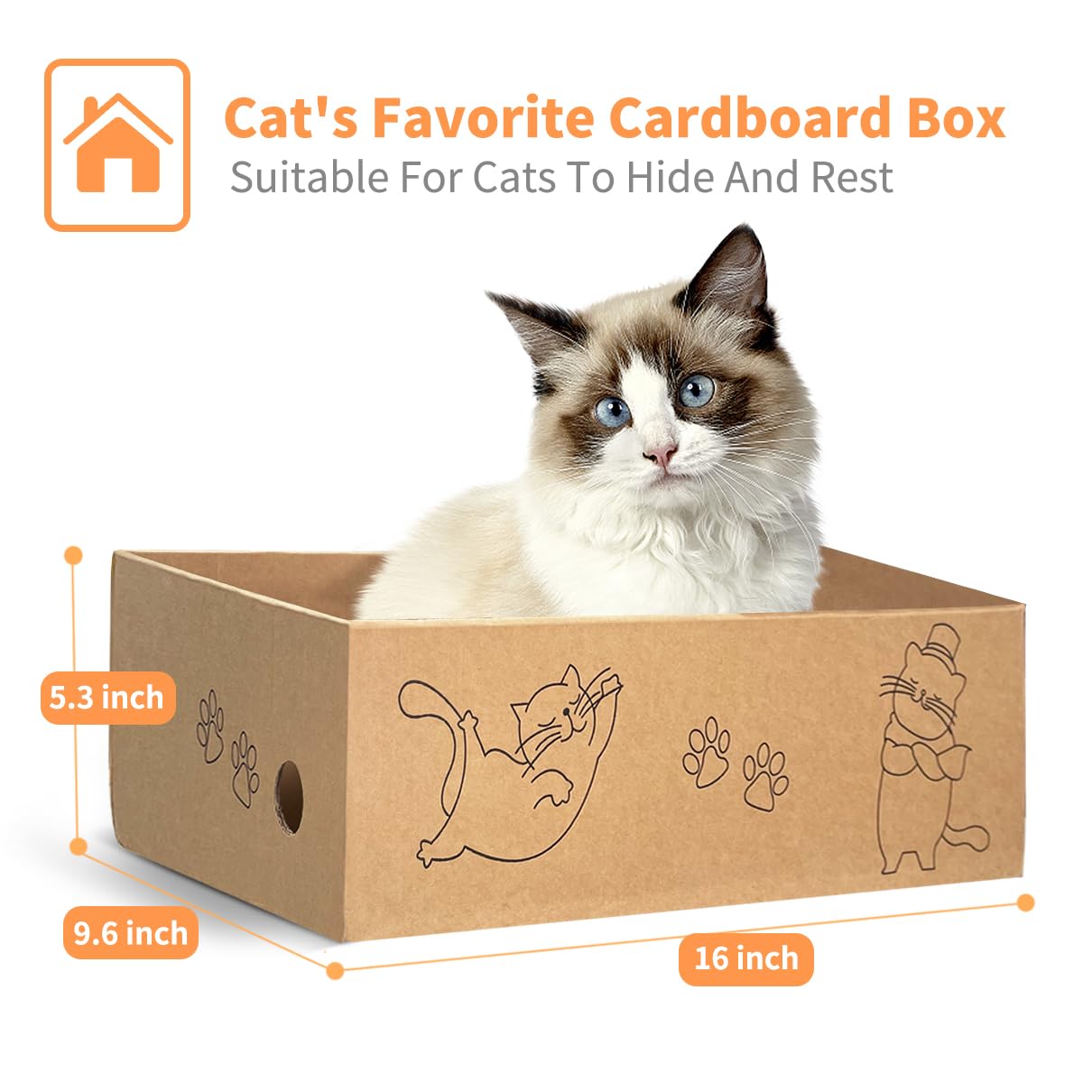 AGYM large-size cat scratching board 16x9.6x1 inches dual-sided