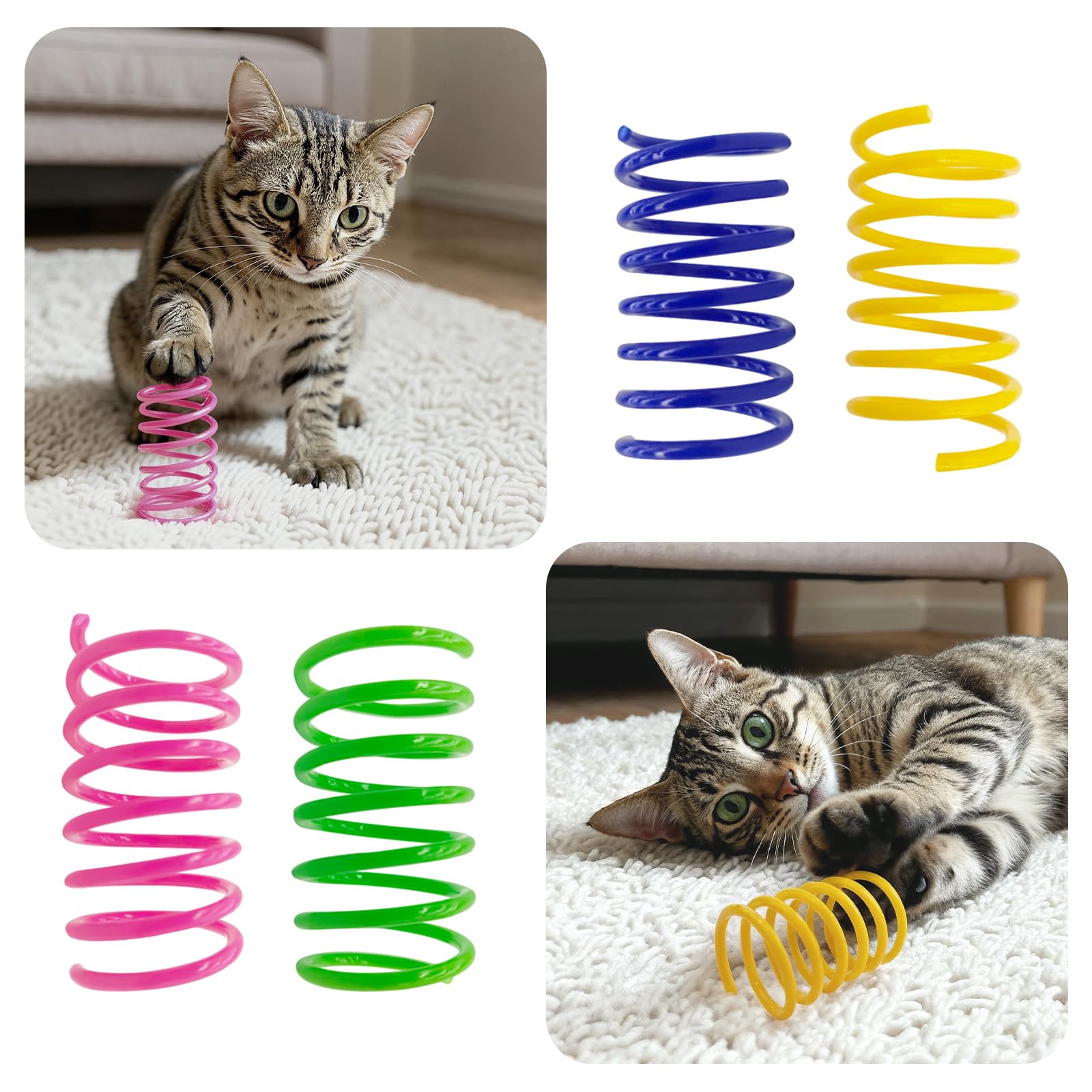 AGYM cat spring toy durable material ensures long-lasting fun