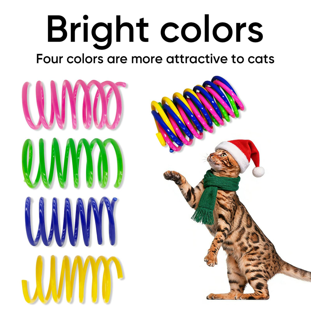 AGYM cat spring toy green invites swats and chasing indoors