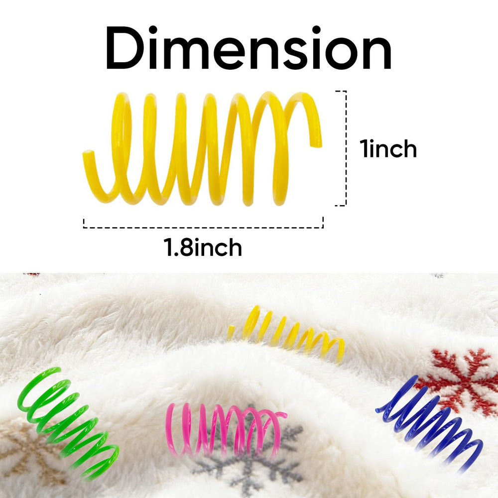 agym cat spring toy yellow closeup shows elastic coil ready for bouncy fun