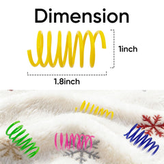 agym cat spring toy yellow closeup shows elastic coil ready for bouncy fun