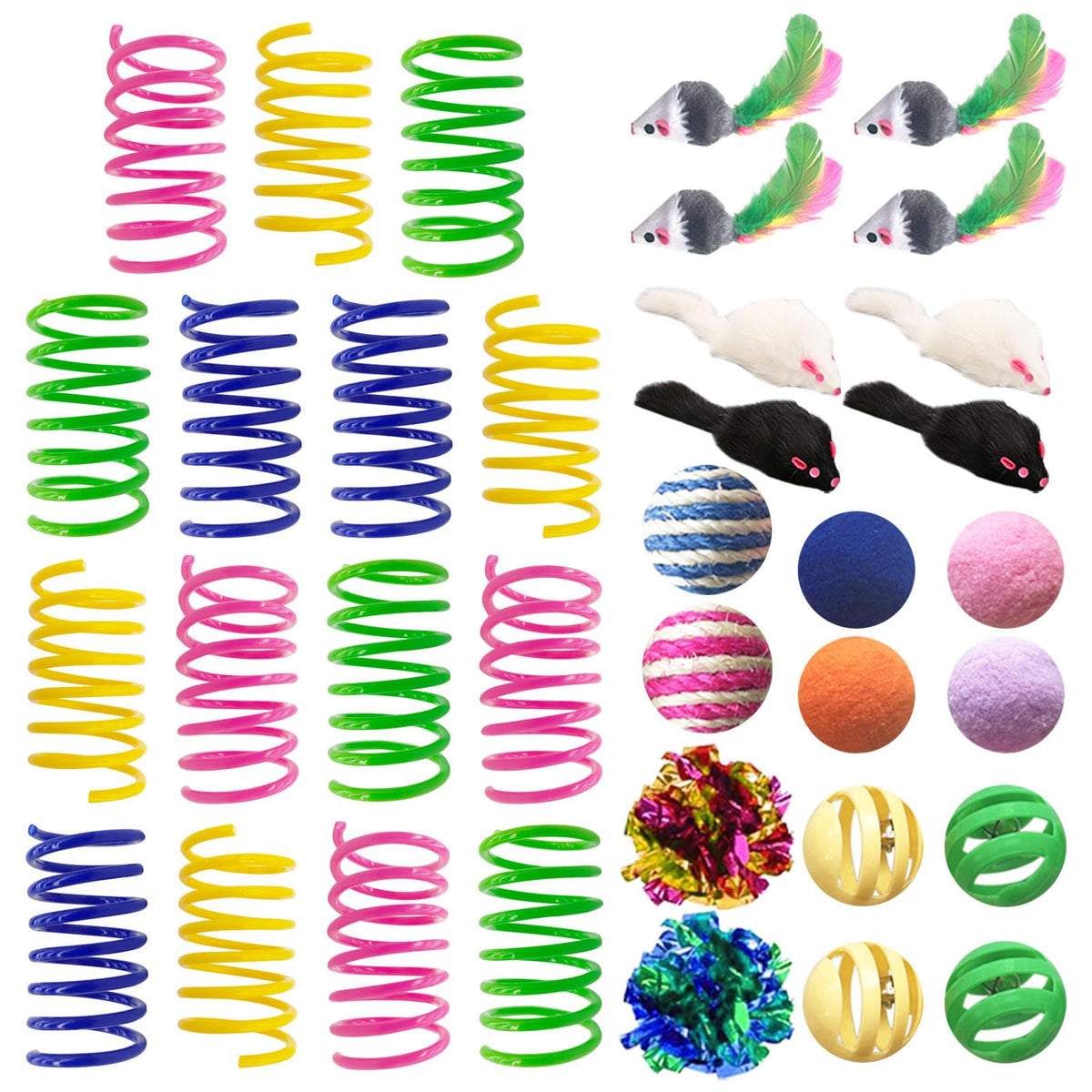 AGYM cat toys springs colorful for indoor play